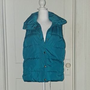 Old Navy Teal Puffer Vest